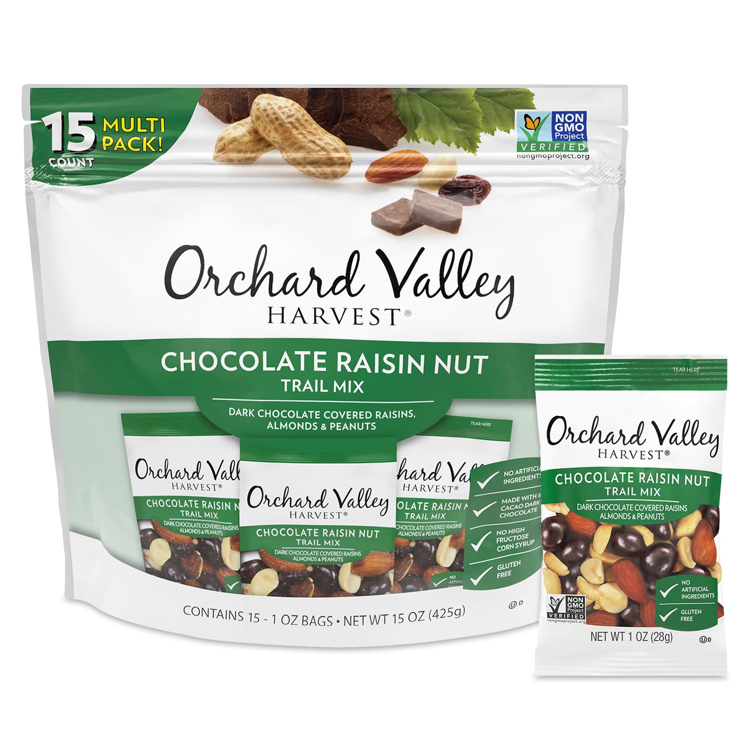 Amazon.com: Orchard Valley Harvest Chocolate Raisin Nut Trail Mix